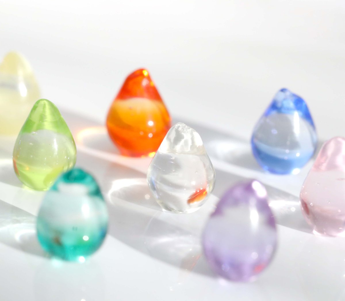 ガラスのプチオブジェ 「虹の雫」 ＊一粒のお値段です＊ | 創作工房