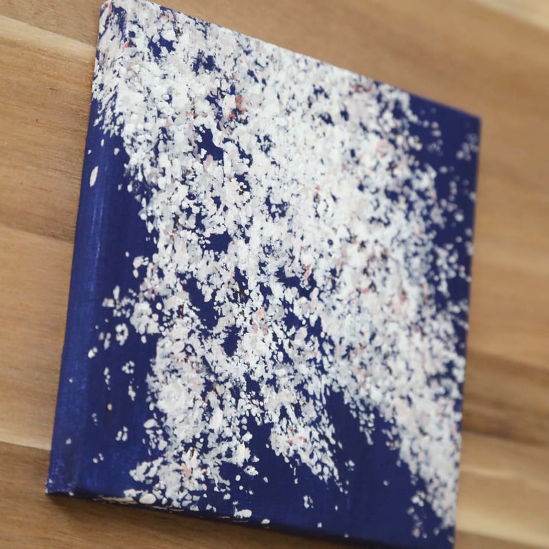 小さなアクリル原画「夜桜の舞」 | 創作工房 あめつち薫る