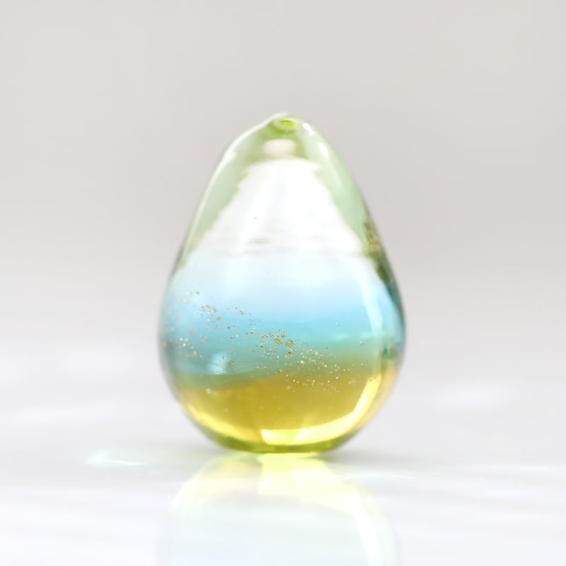 ガラスの雫の小さなオブジェ 「seaside horizon」 | 創作工房 あめつち薫る