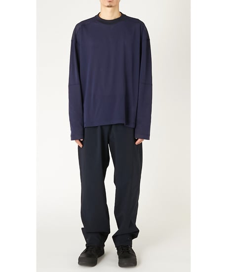 【N.HOOLYWOOD】PANELLED LONG SLEEVE T-SHIRT GRAY
