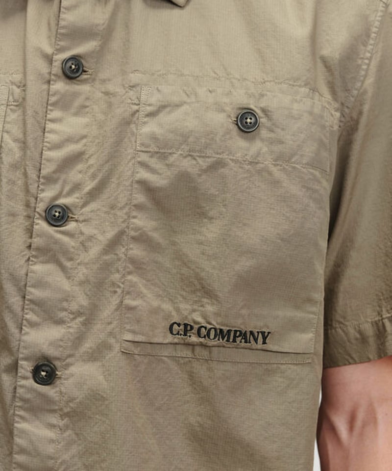 C.P.COMPANY】Cotton Ripstop Short Sleeve Shirt C.P.COMPANY】Cotton Ripstop Short Sleeve Shirt