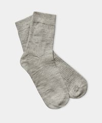 【About Companions】Light summer linen socks in sand & pepper