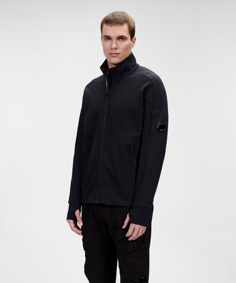 C.P.COMPANY】Diagonal Raised Fleece Zipped Swea C.P.COMPANY】Diagonal Raised Fleece Zipped Swea