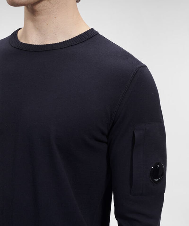 C.P.COMPANY】Cotton Crepe Crew Neck Knit | MICH C.P.COMPANY】Cotton Crepe Crew Neck Knit | MICH