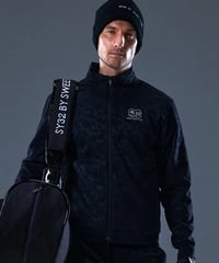 【SY32 by SWEET YEARS GOLF】SATIN CAMO JACQUARD ZIP JK