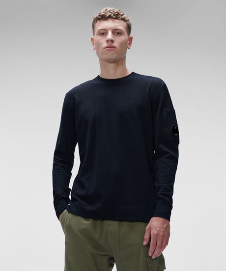 【C.P.COMPANY】  Merino Wool Crew Neck Knit
