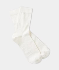 【About Companions】Light summer linen socks in white