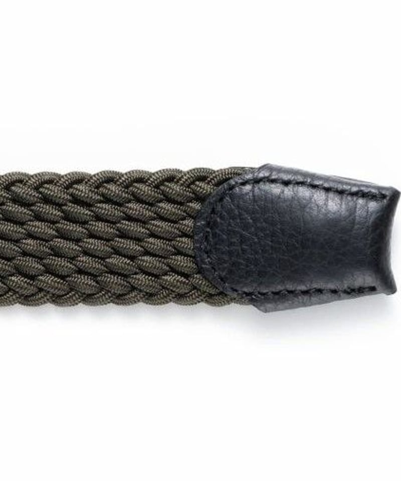 L'arcobaleno】28mm エラスティックメッシュベルト KHAKI | MICHE