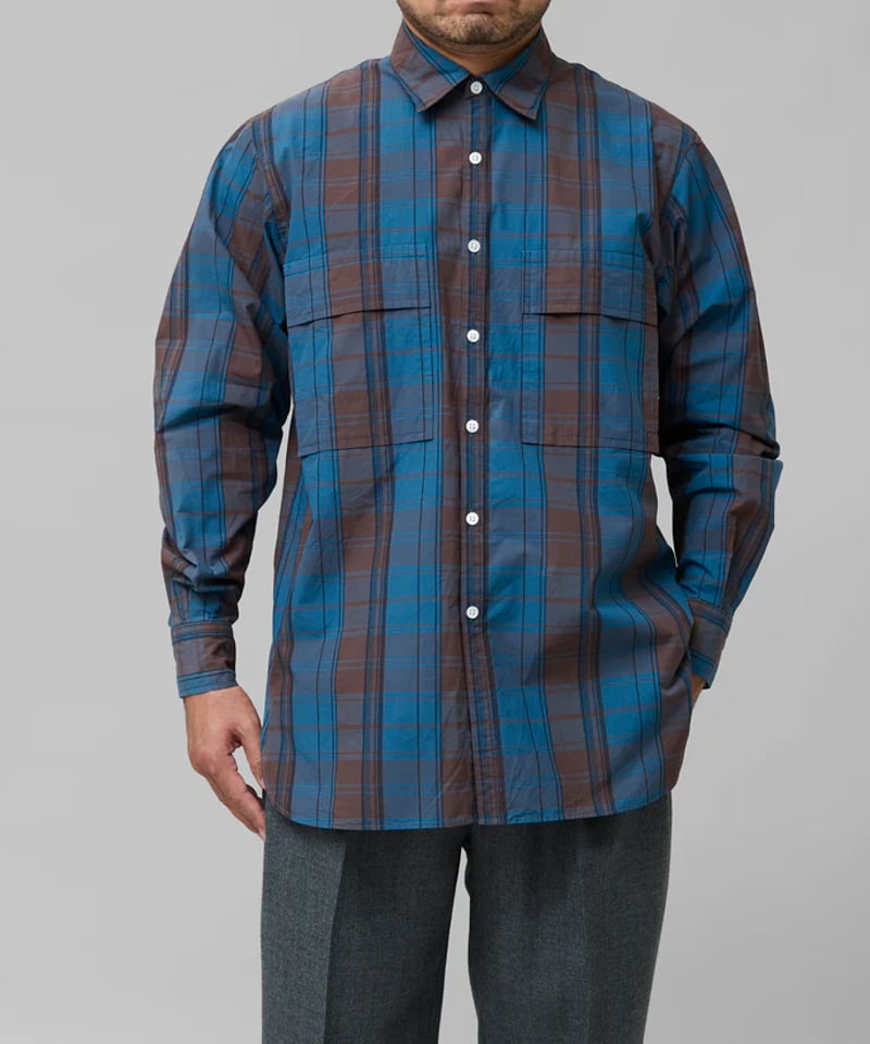 colon】CSH-4 / Wpocket Shirt - 60/1 Typewriter