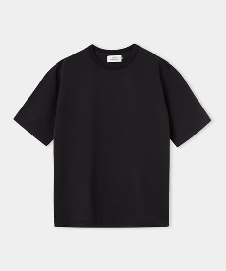 【About Companions】Boxy Organic T-Shirt Anton in black