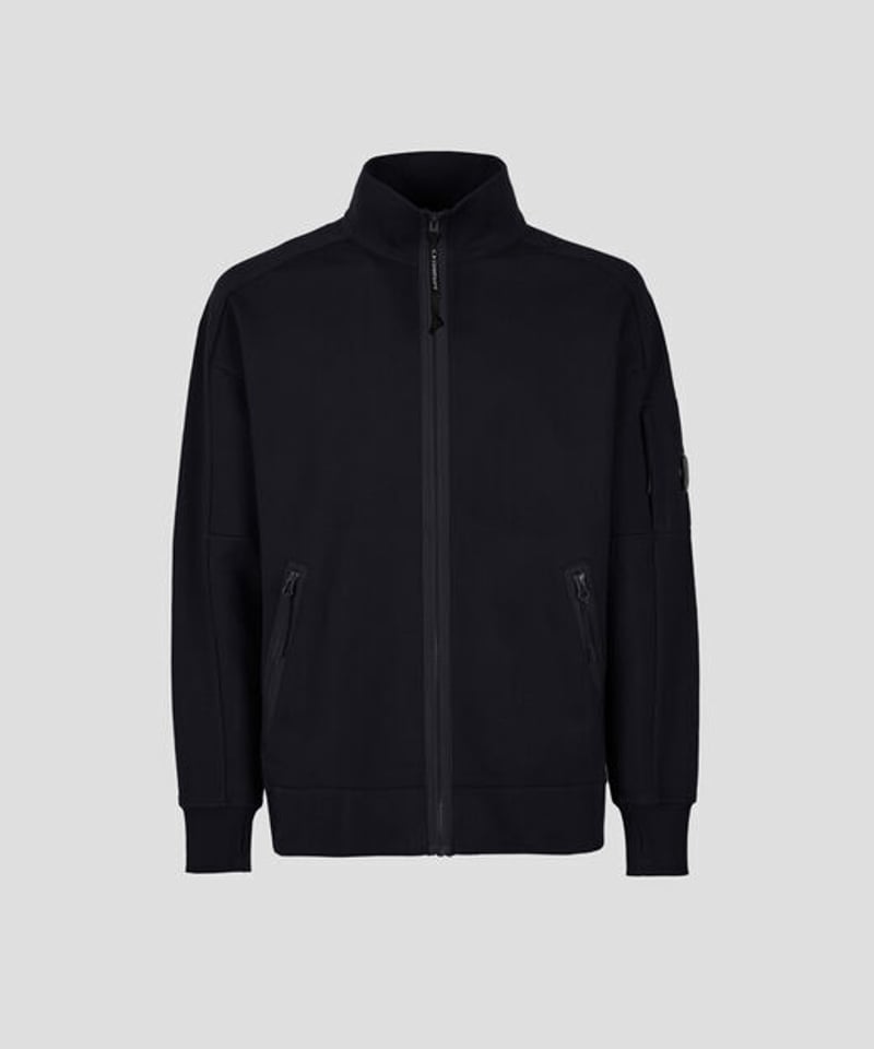 C.P.COMPANY】Diagonal Raised Fleece Zipped Swea C.P.COMPANY】Diagonal Raised Fleece Zipped Swea