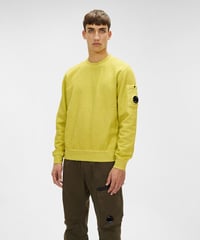 【C.P.COMPANY】Brushed & Emerized Diagonal Fleece Sweatshirt