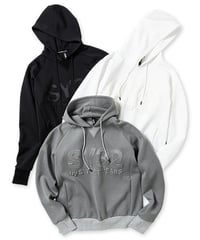 【SY32 by SWEET YEARS 】DOUBLE KNIT EMBOSS 3D LOGO P/O HOODIE