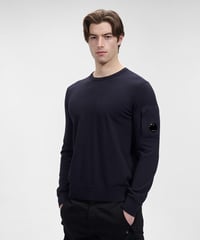 【C.P.COMPANY】Cotton Crepe Crew Neck Knit