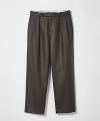 【:colon】CPT-17 / 2/90 Wool Melton / Grey / ボックスプリーツ パンツ