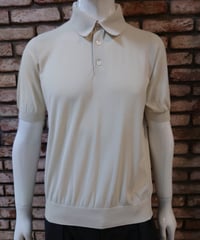 【Augusto.R】Washable Knit-Polo Ivory