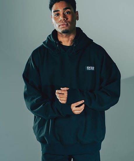 【SY32 by SWEET YEARS 】NAME TAG BIG SILHOUETTE P/O HOODIE