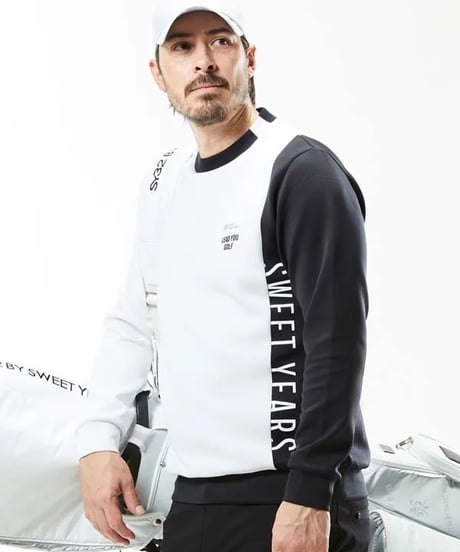 【SY32 by SWEET YEARS GOLF】CARDBOARD PANEL PULL OVER