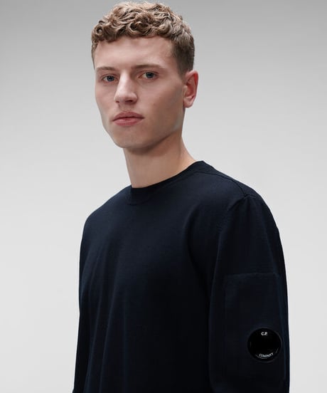 【C.P.COMPANY】  Merino Wool Crew Neck Knit