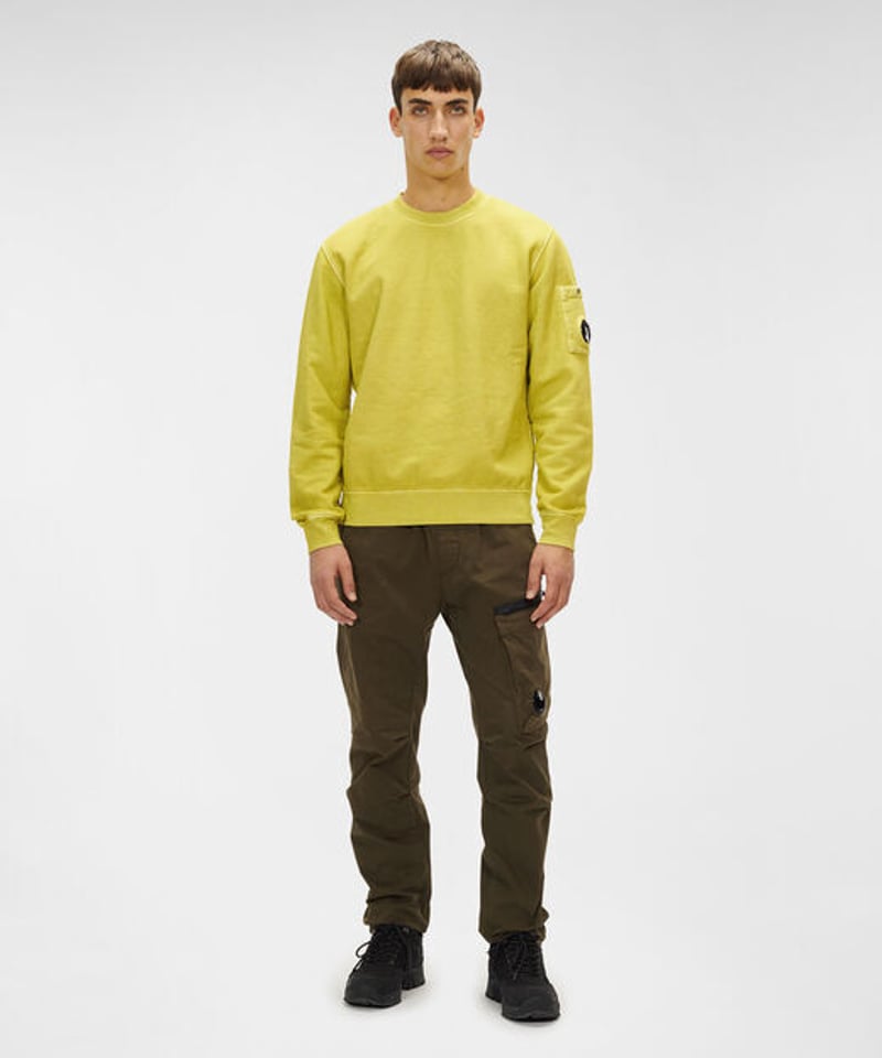 C.P.COMPANY】Brushed & Emerized Diagonal Fleece