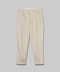 【:colon】CPT-1 – Stretch Chino – Beige / 2アウトプリーツ スラックス