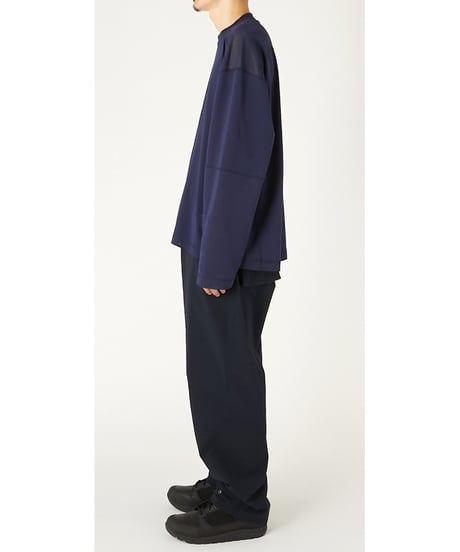 【N.HOOLYWOOD】PANELLED LONG SLEEVE T-SHIRT GRAY