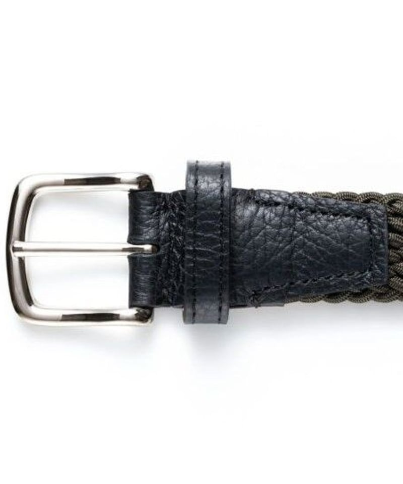 L'arcobaleno】28mm エラスティックメッシュベルト KHAKI | MICHE