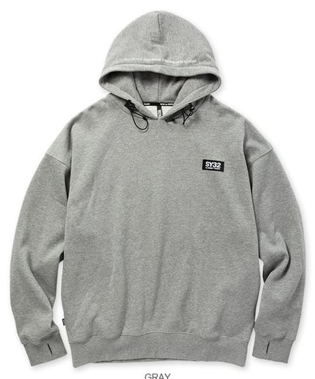 【SY32 by SWEET YEARS 】NAME TAG BIG SILHOUETTE P/O HOODIE