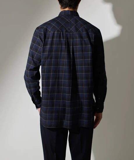 【:colon】W Pocket Shirt -Cotton Check Flannel