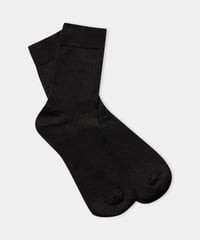 【About Companions】Elegant classic merino socks in black