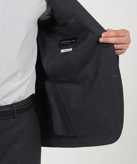 【TOMORROWLAND MEN】SUPER120’Sウール ストレッチ シングルブレステッド 2Bジャケット