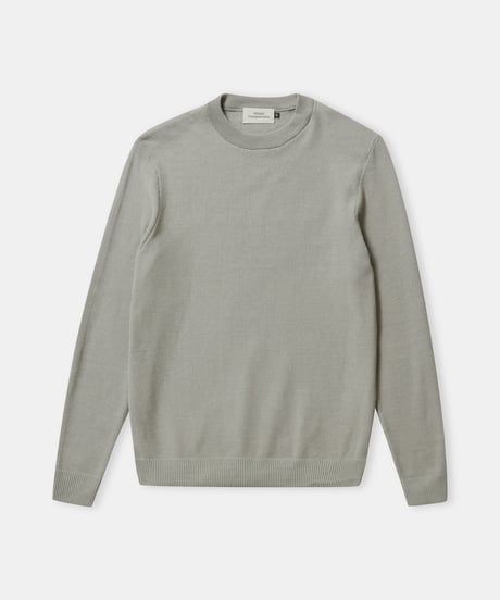 【About Companions】Round neck knit jumper Morten in reed