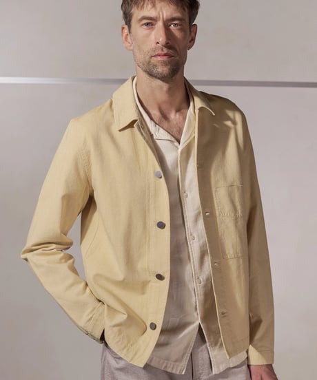 【About Companions】Workwear inspired light jacket Asir in yellow