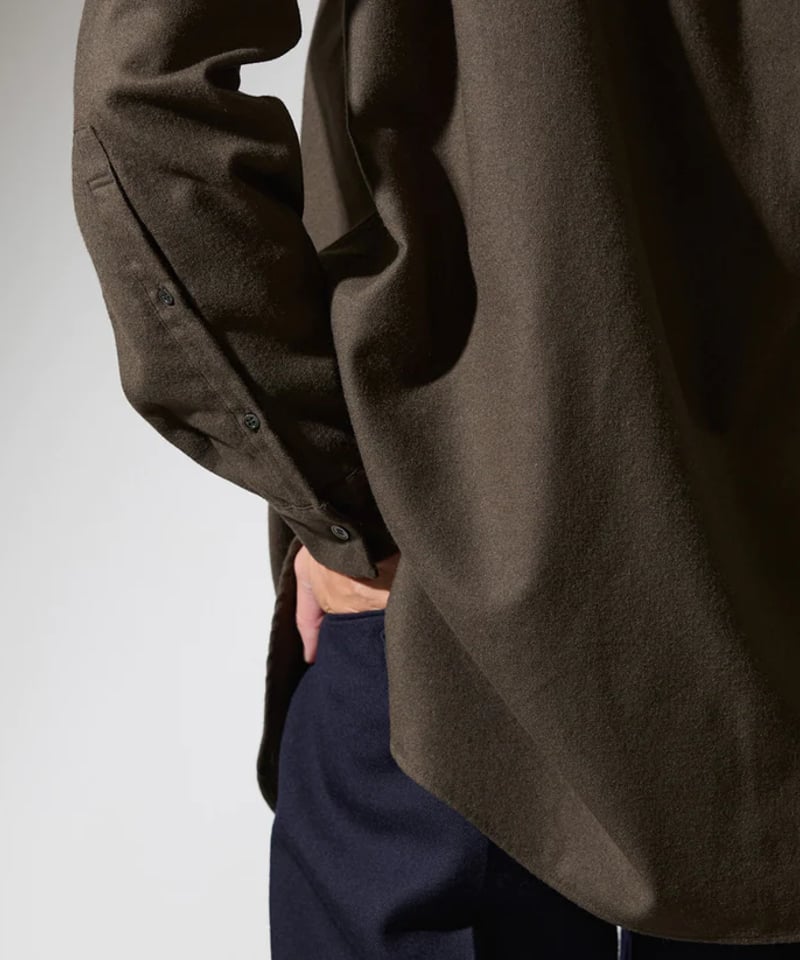 colon】CSH-1 / 1in-Pleats Longshirt -Wool Flan