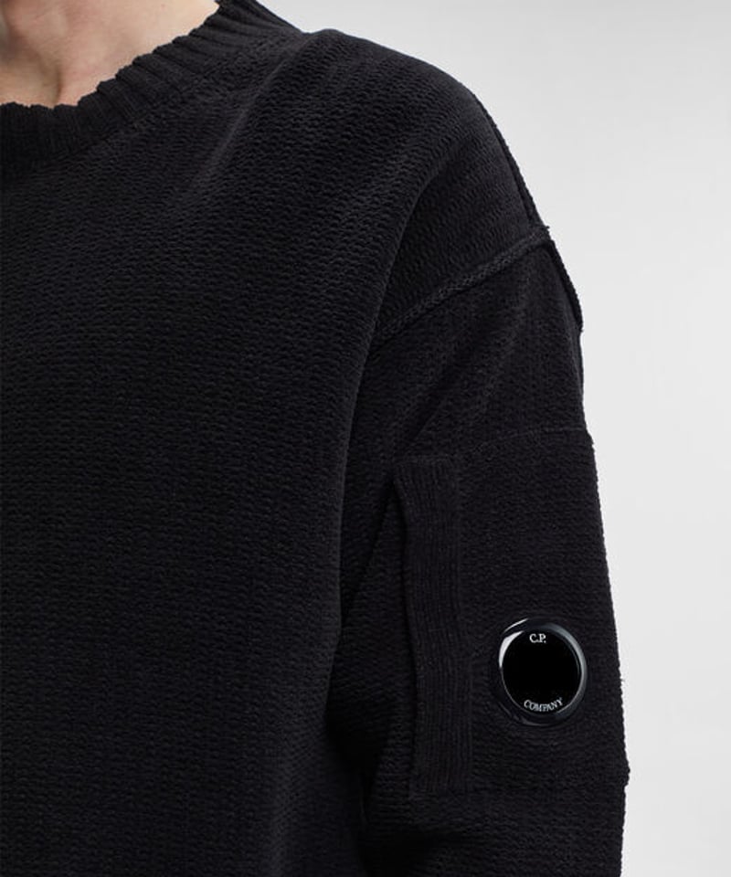 C.P.COMPANY】Chenille Cotton High Neck Knit | M C.P.COMPANY】Chenille Cotton High Neck Knit | M