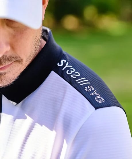 【SY32 by SWEET YEARS GOLF】LASER ZIP UP POLO