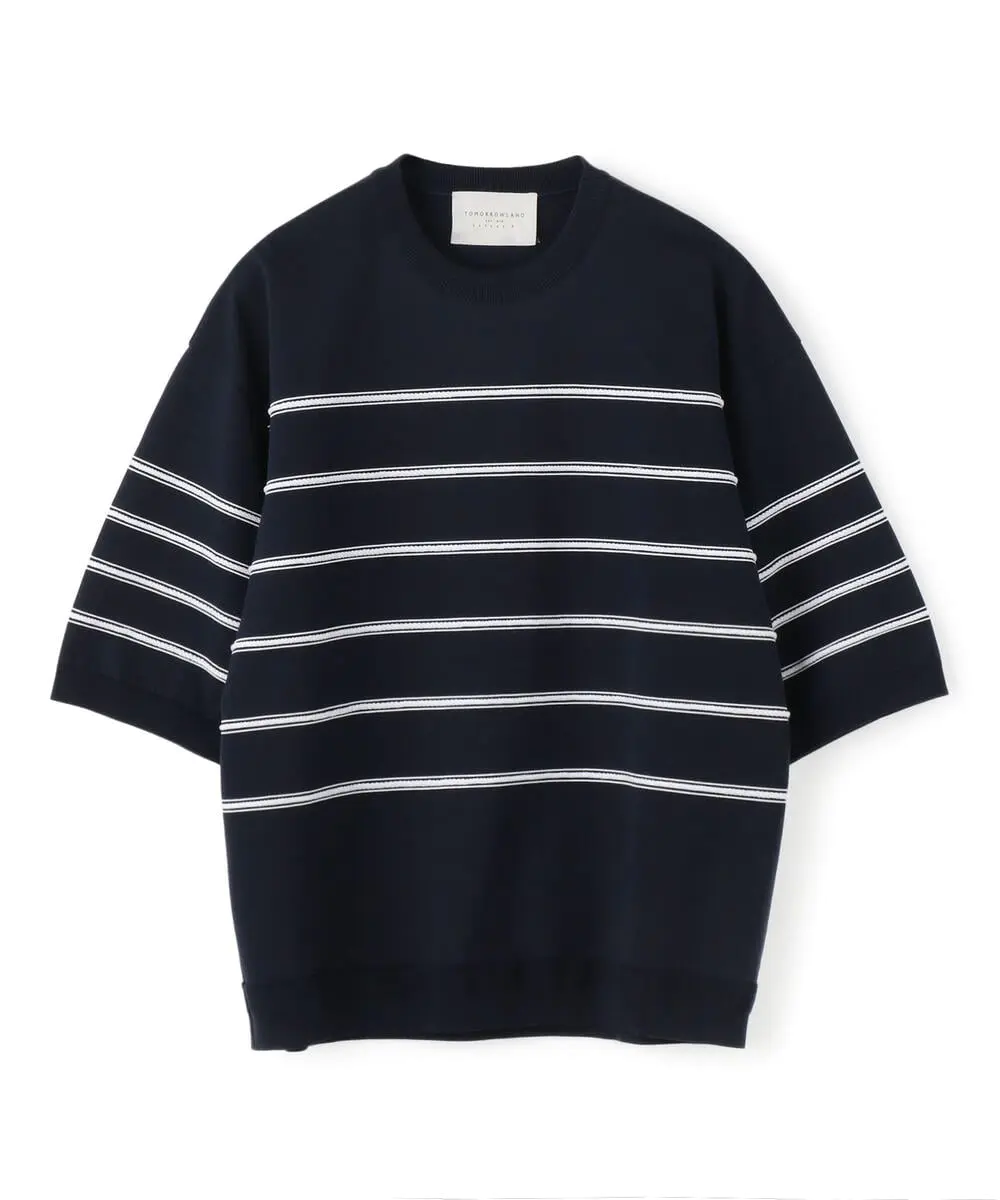 新品　tomorrowland TRICOT コットンナイロンボーダーニット TOMORROWLAND （トゥモローランド）の「TOMORROWLAND TRICOT