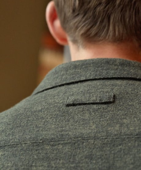 【About Companions】Flannel shirt Simon in olive