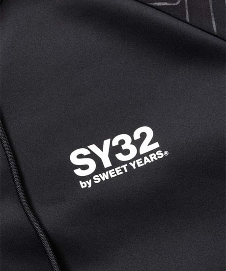 【SY32 by SWEET YEARS 】DOUBLE KNIT EMBOSS GEOMETRY ZIP HOODIE