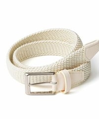 【L'arcobaleno】35mm エラスティックメッシュベルト IVORY