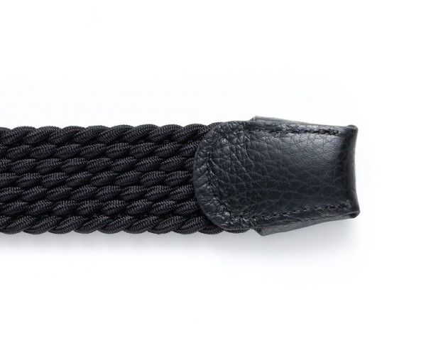 L'arcobaleno】28mm エラスティックメッシュベルト BLACK | MICHE