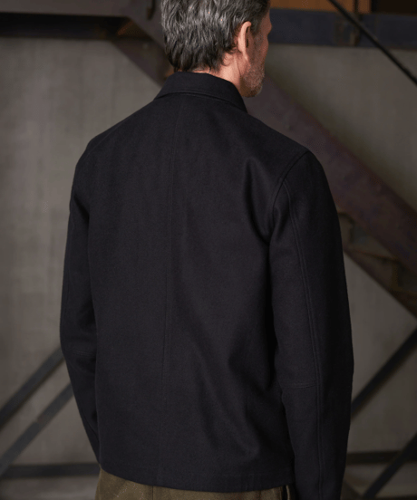 【About Companions】Soft and sturdy moleskin jacket Asir in black