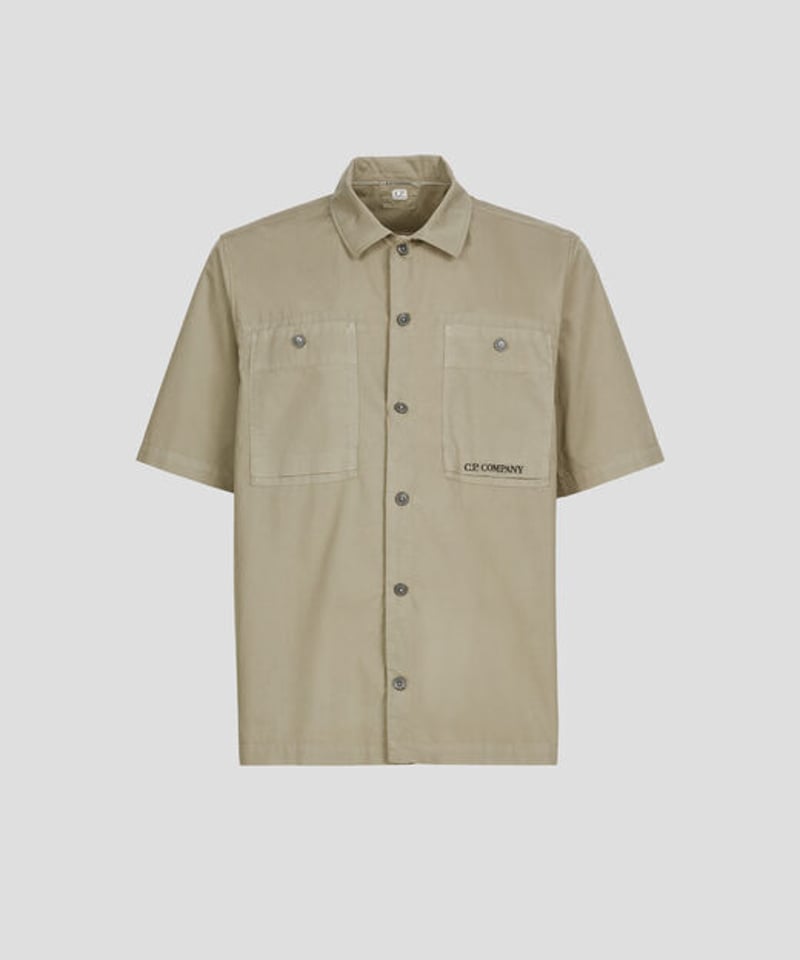 C.P. COMPANY シャツ 100% コットン C.P.COMPANY】Cotton Ripstop Short Sleeve Shirt