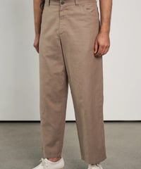 【About Companions】Wide-leg linen trousers Carlo in walnut