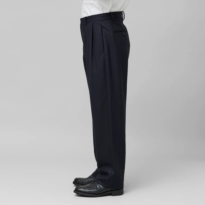 colon】CPT-17/ Box-Pleats Pants -Wool Melton |