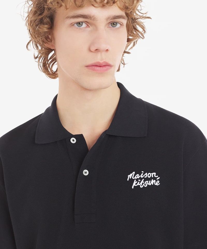 24SS新品✨MAISON KITSUNEメゾンキツネハンドライティング ポロ MAISON KITSUNE】HANDWRITING COMFORT POLO | MICH