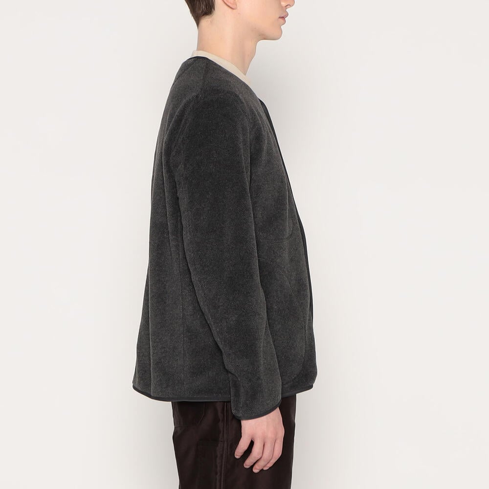 DANTON】FLEECE COLLARLESS JACKET | MICHELLE STORES
