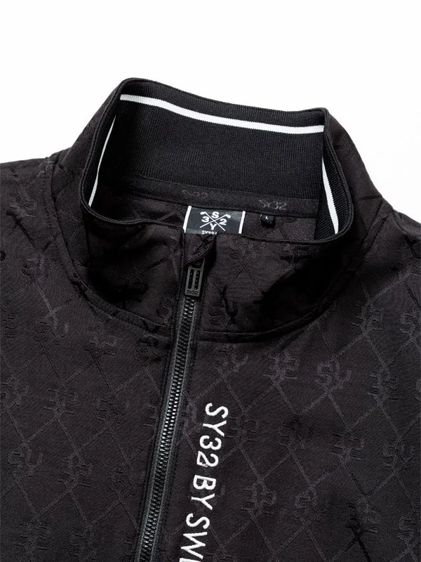 メンズウェア SY32 SYG JACQUARD STRETCH WOVEN JK SY32 by SWEET YEARS GOLF】SYG JACQUARD STRETCH