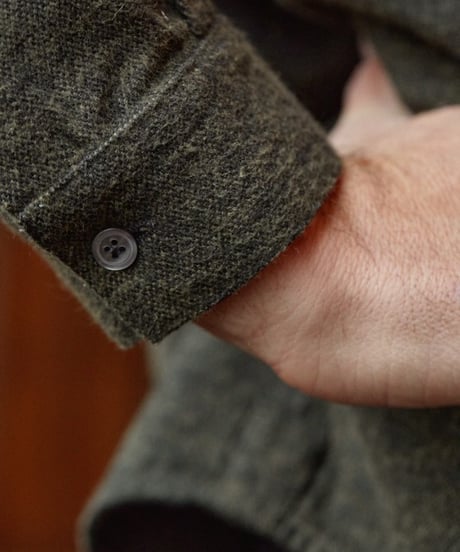 【About Companions】Flannel shirt Simon in olive