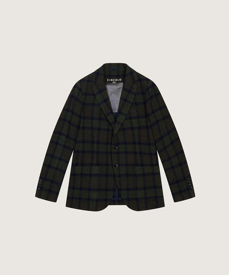 【CIRCOLO1901】OVER CHECK BASIC BLAZER